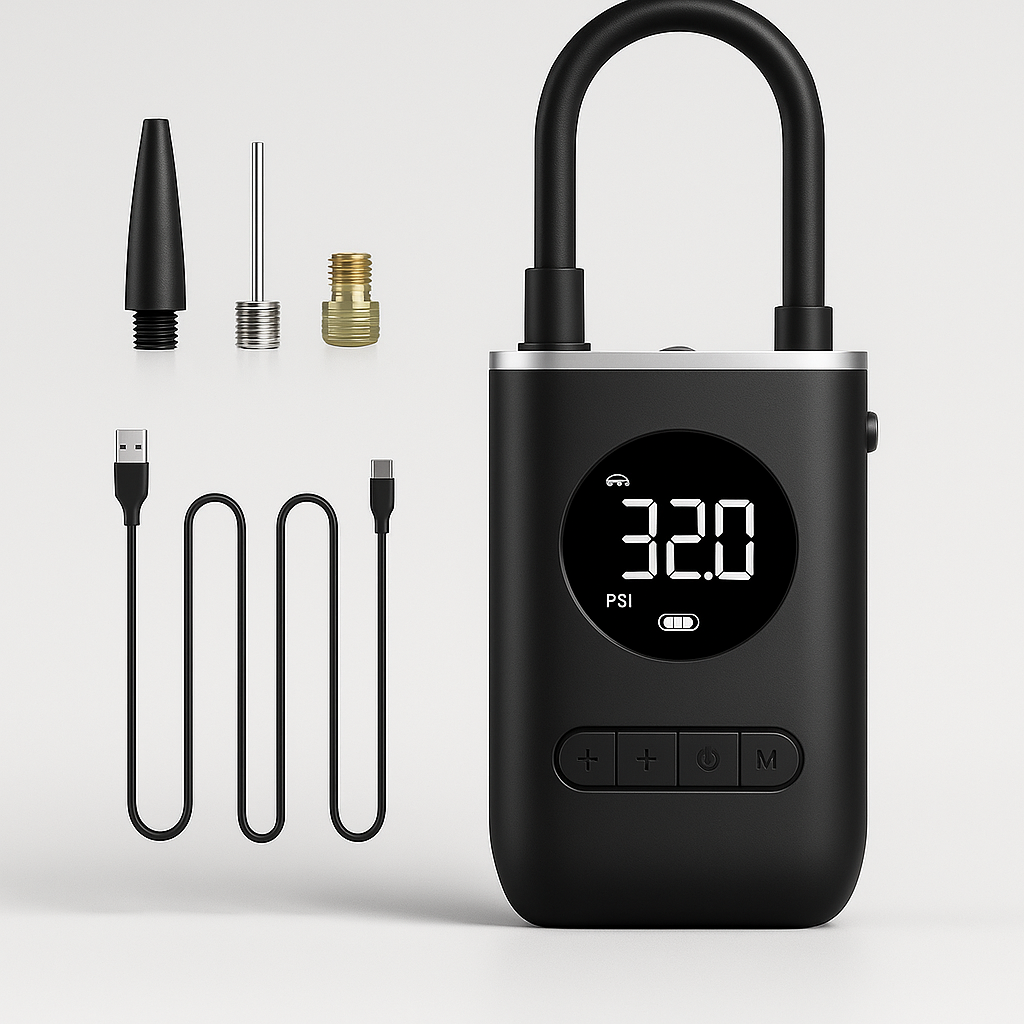 Inflador Digital Portátil Binkora™ – Rápido, Potente y Seguro