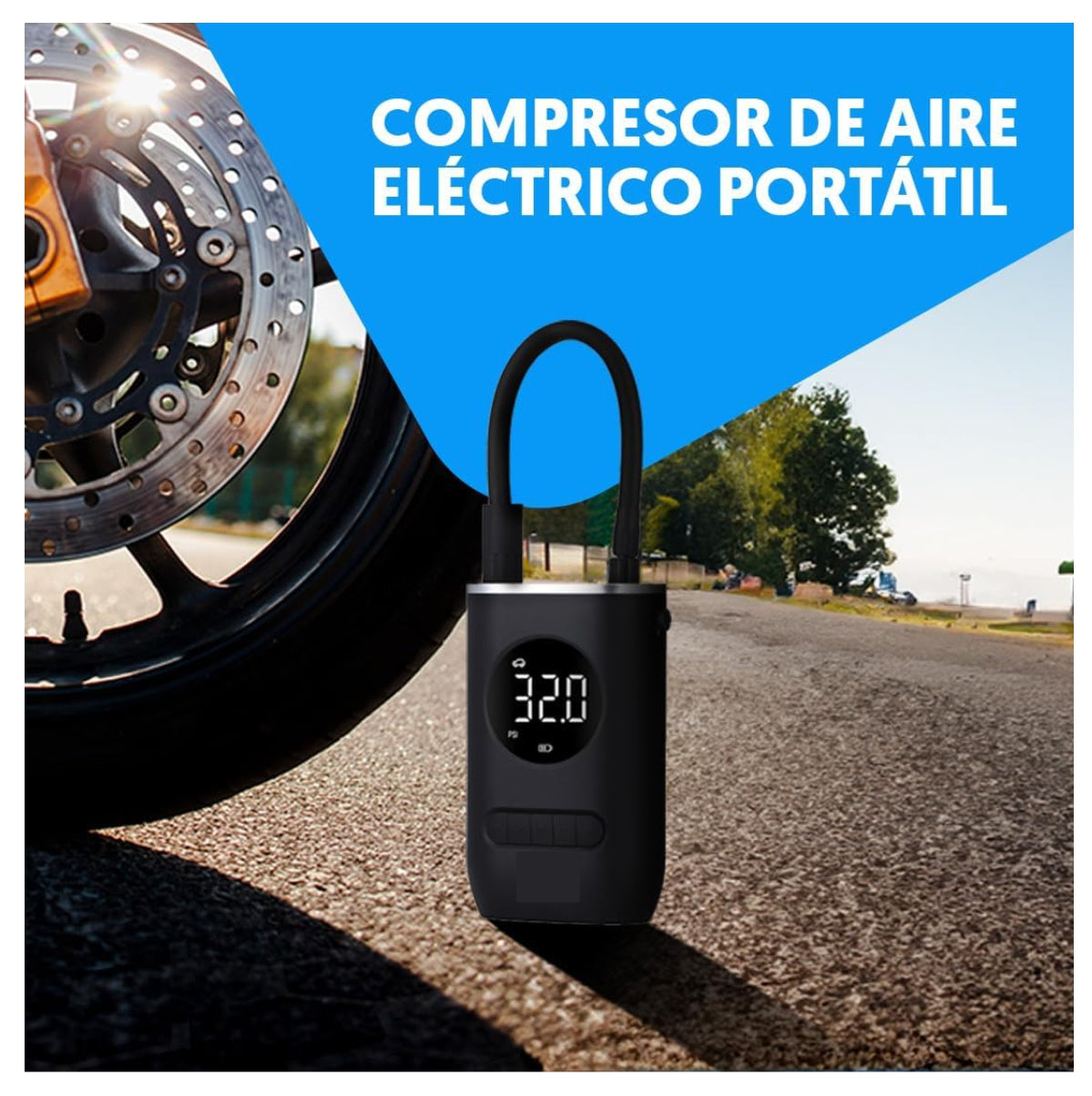 Inflador - Compresor de aire Carro Moto