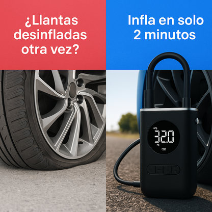 Inflador Digital Portátil Binkora™ – Rápido, Potente y Seguro