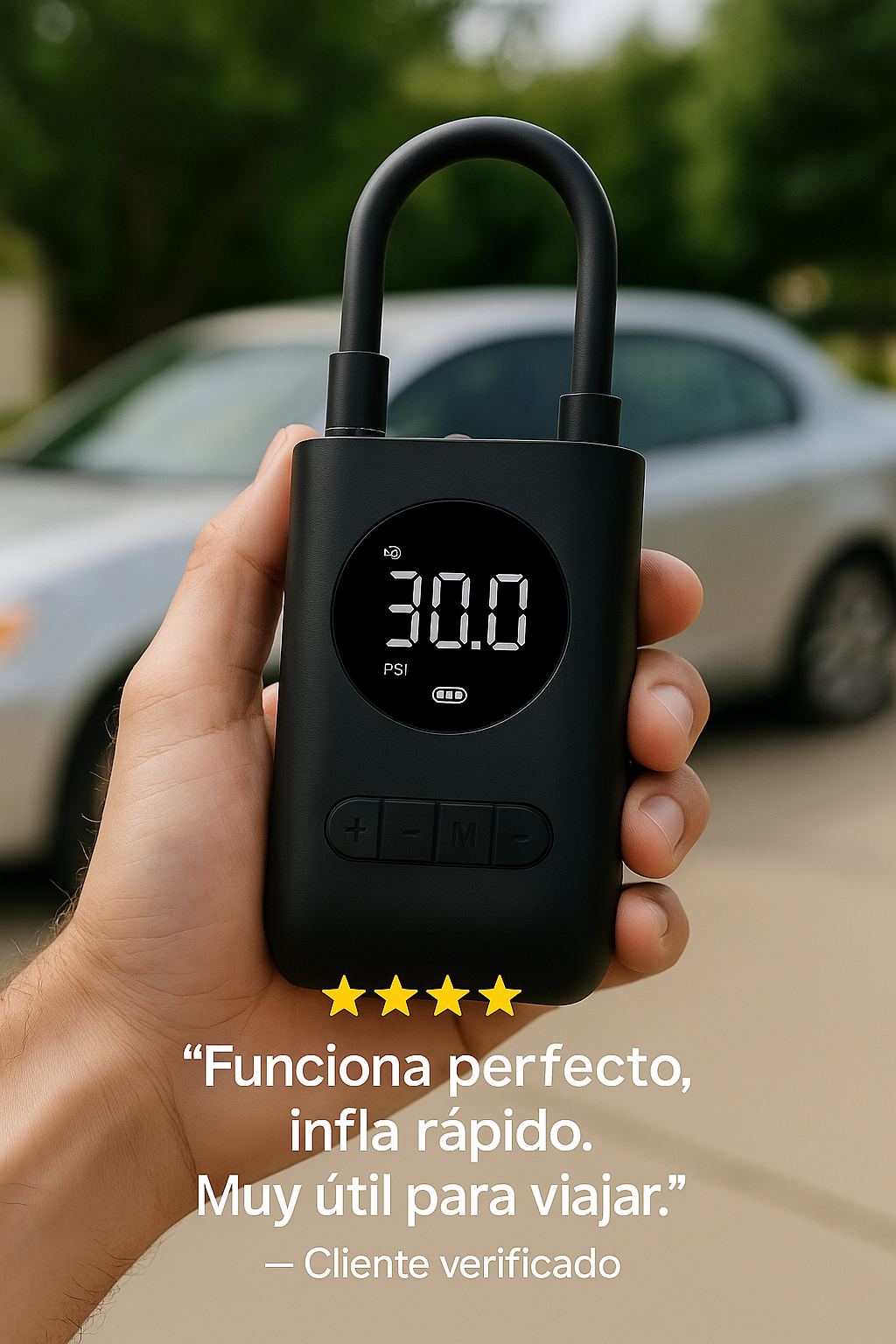 Inflador Digital Portátil Binkora™ – Rápido, Potente y Seguro