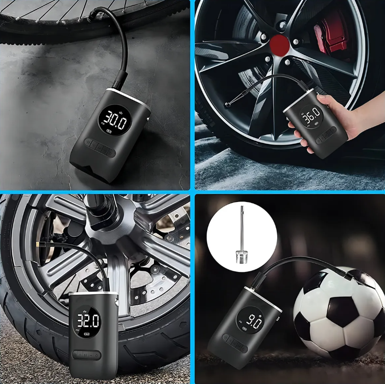 Inflador Digital Portátil Binkora™ – Rápido, Potente y Seguro